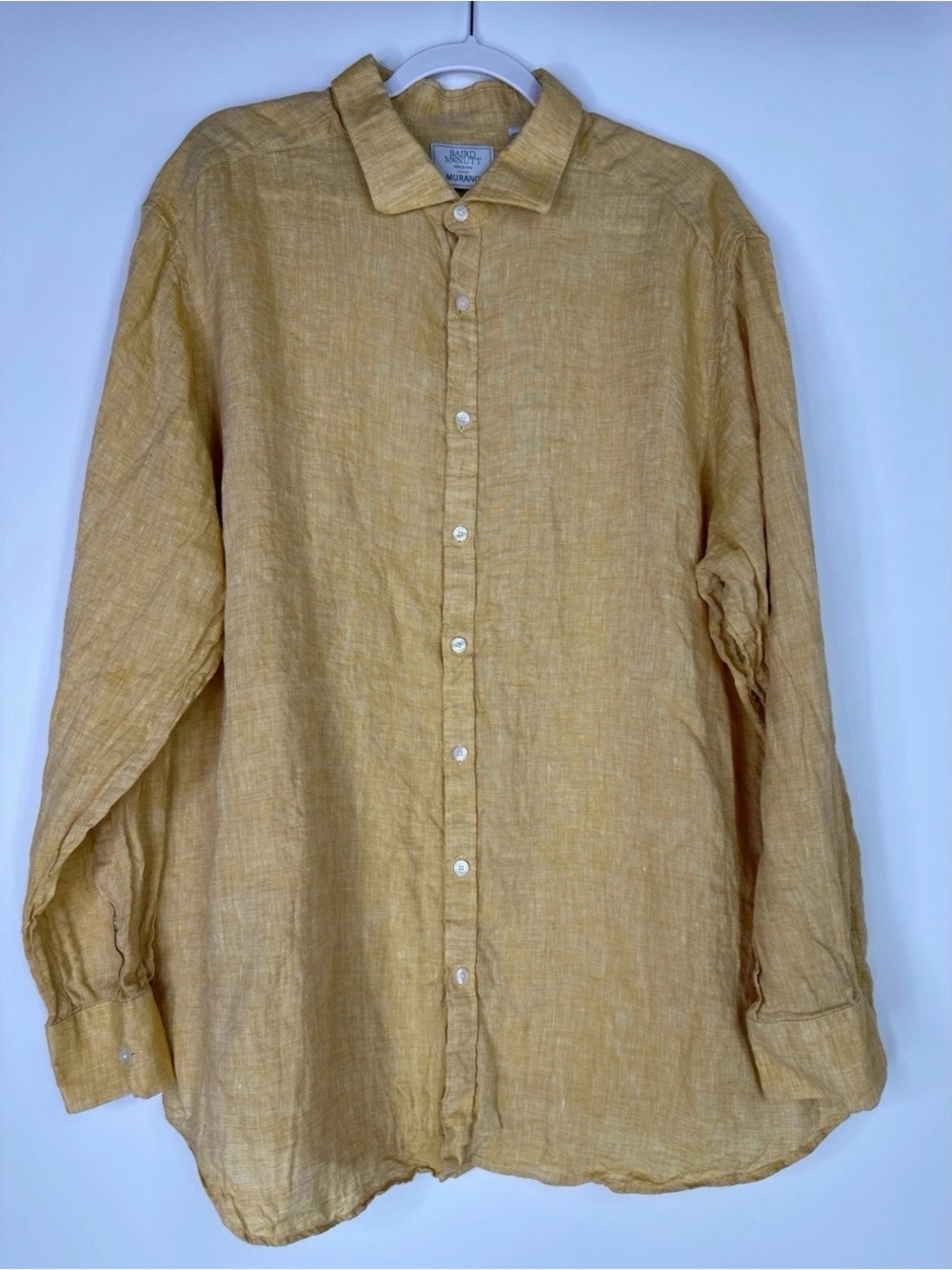 Murano Baird McNutt 100% Linen Button-Up men’s Shirt